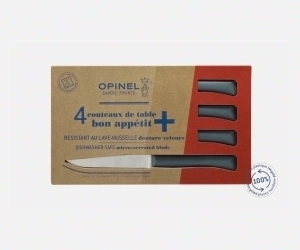 Coffret de 4 couteaux de table Bon Appétit + Anthracite